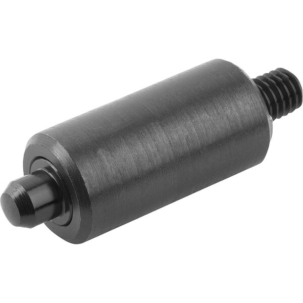 Indexing Plunger Wo Collar Size:3, D1=18, D=8, L=56, Form:N W Threaded Pin Wo. Groove, Steel Hard